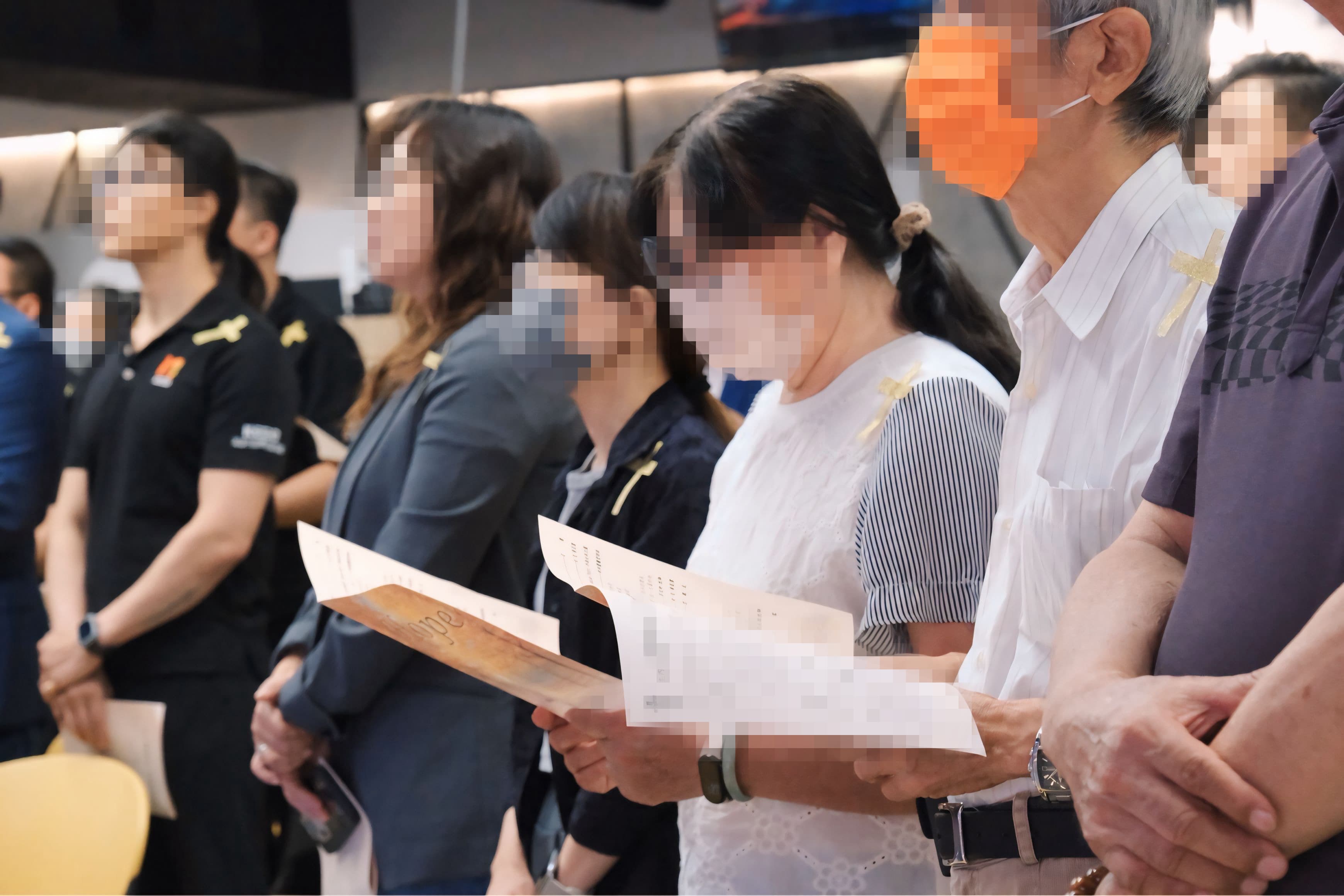 基督教告別式現場示意圖